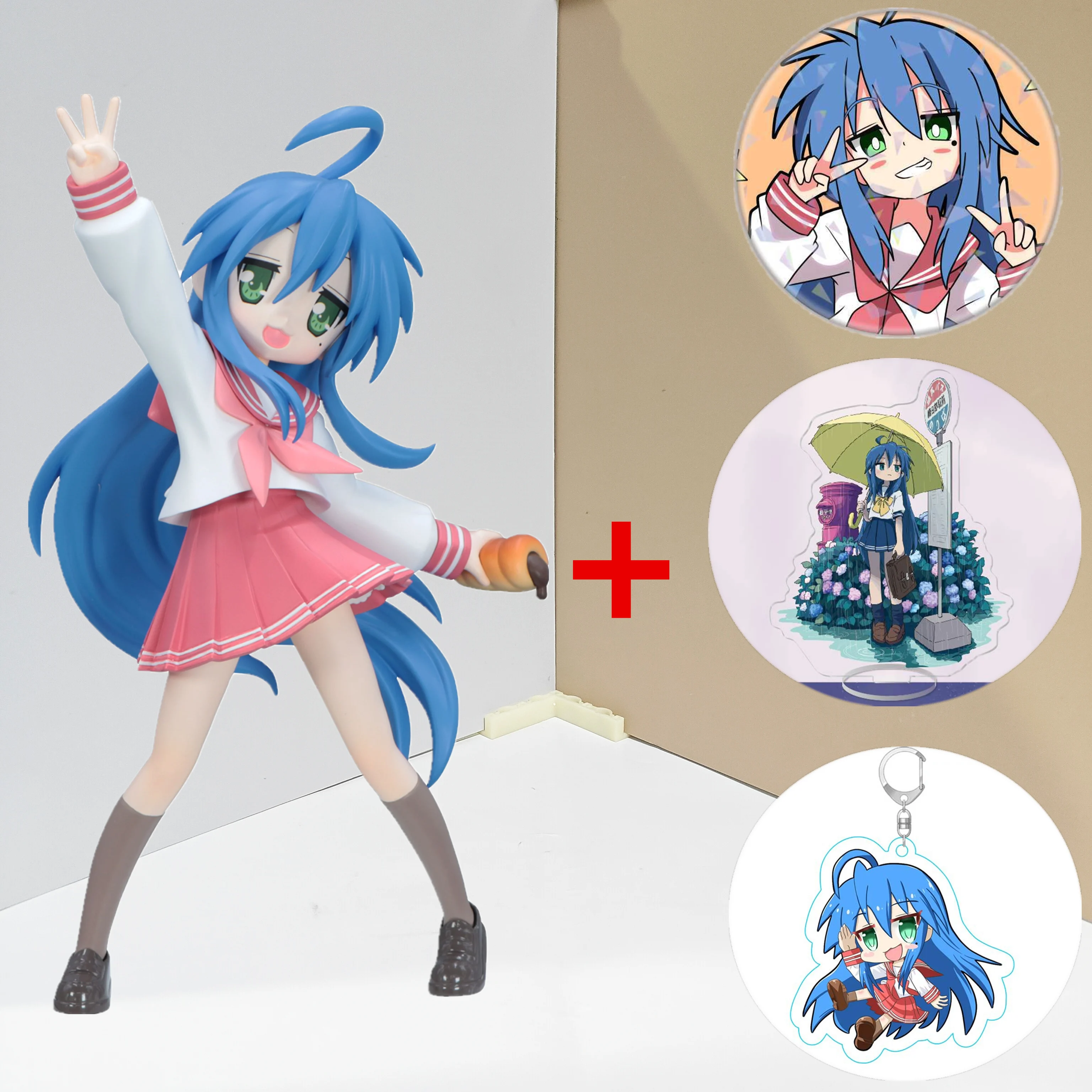

Furyu Lucky Star Trio Try iT Konata Izumi Action Figures Acrylic Stand Lucky Star Figure Figurine Toys Gift