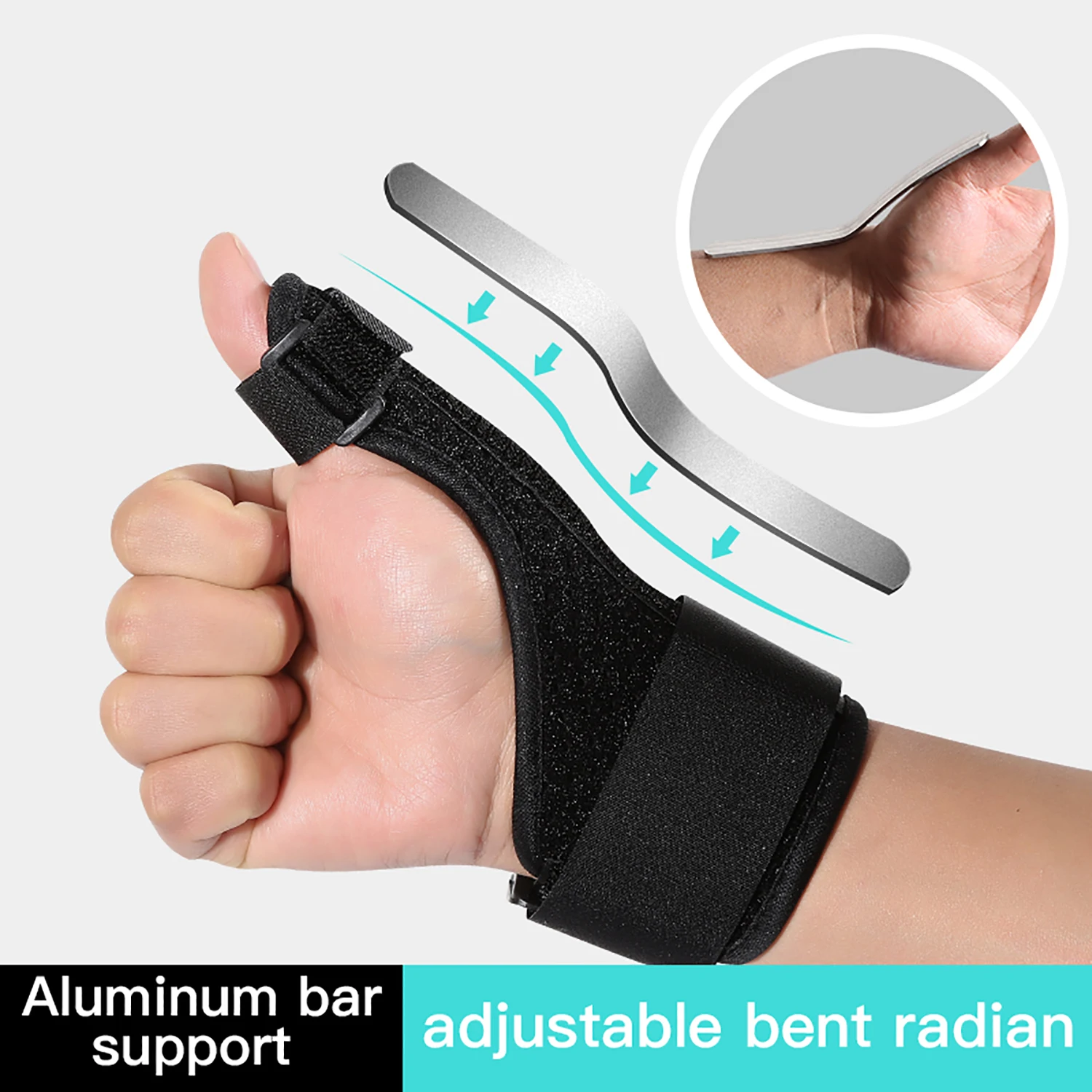 1pcs Medical Wrist Thumb Hand Support Protector Steel Splint Stabiliser Arthritis Carpal Tunnel Wrist Finger Brace Guard