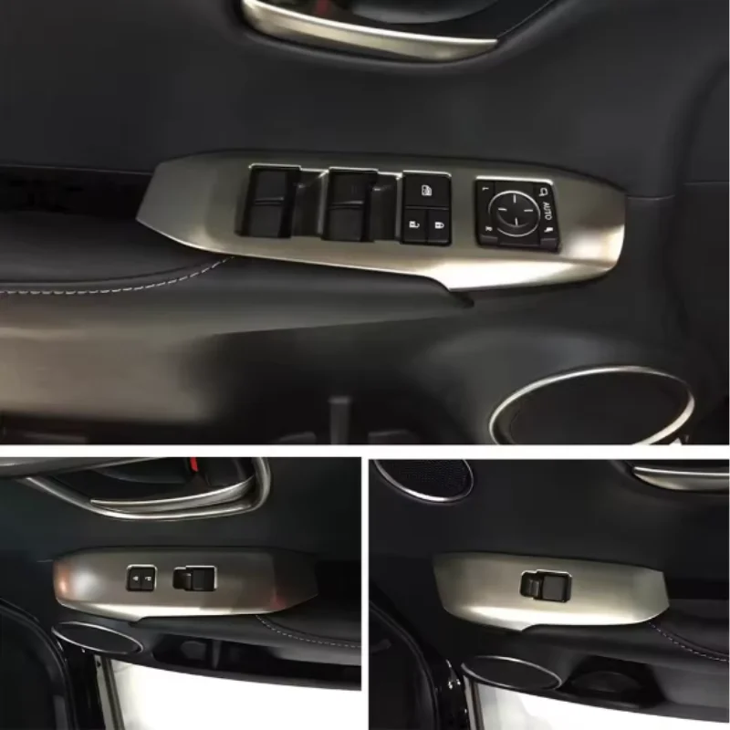 

LHD For Lexus NX 200 2015 -2019 ABS Matte Car Door Window glass Lift Control Switch Panel Cover Trim Sticker Car Styling Access