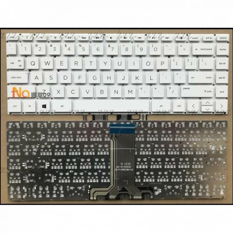 ZZ For HP home 14S-DK 14-DP 14-CR 14S-CF 14-CE 14-DK Keyboard NO Backlit US White