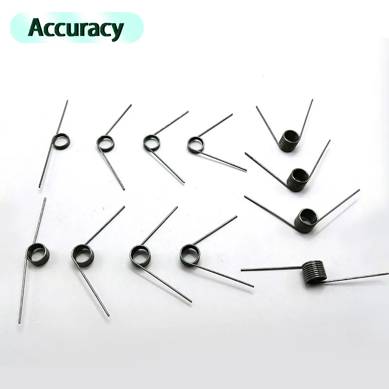 10 Pcs Torsion Spring Wire Diameter 1.8mm Angle 180/120/90/60 Degree Single Button Torsion Spring V-shaped Spring