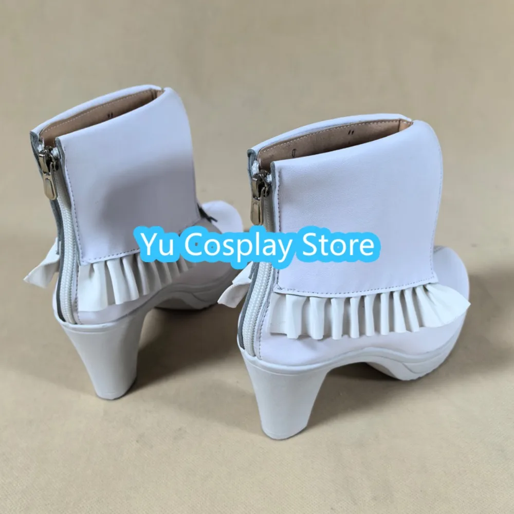 Wit Konijn Jurk Cosplay Schoenen Voor Anime Tentoonstelling Prestaties Anime Cosplay Schoenen Laarzen Halloween Kostuums Rekwisieten