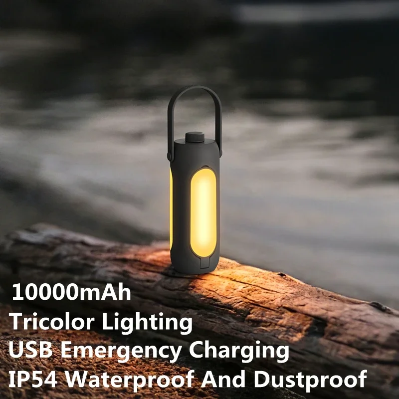 Folding Camping Lamp Outdoor Portable Tent Camping Light Rechargeable Travel Flashlight Hanging Light