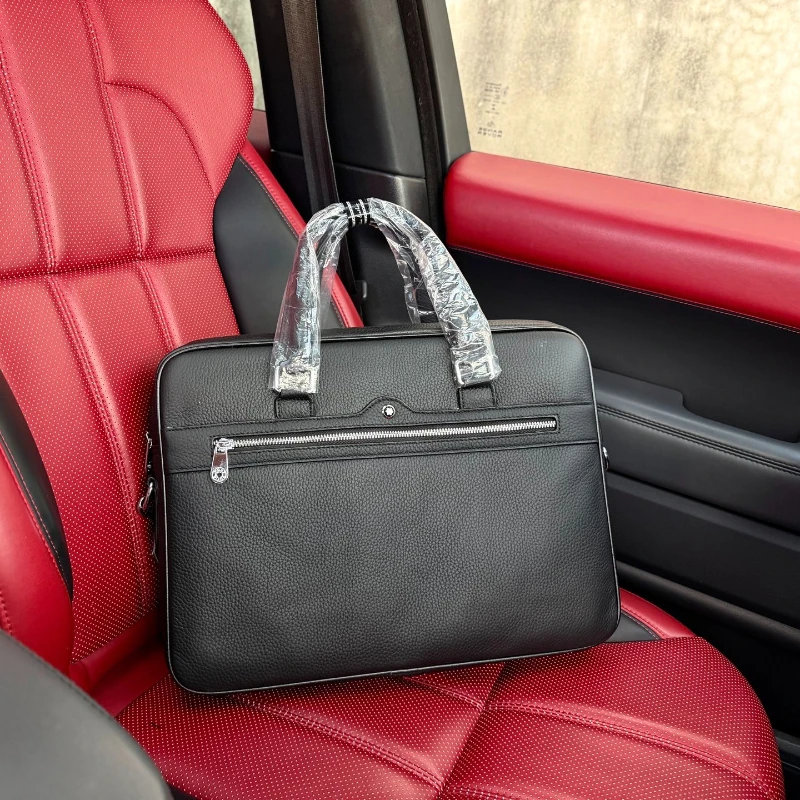 

Classic Mens Handbag Stylish Minimalist Business Tote Spacious Shoulder Bag for Commute Office Work Travel Laptop Briefcase