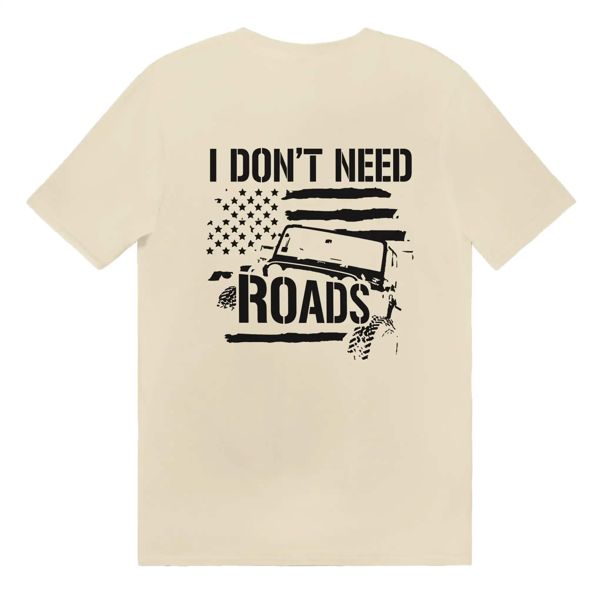 Unisex T-shirts for Men Women Summer Tees Cotton Luxury brand vintage oversizedI Don't Need Roads T-shirt image 3