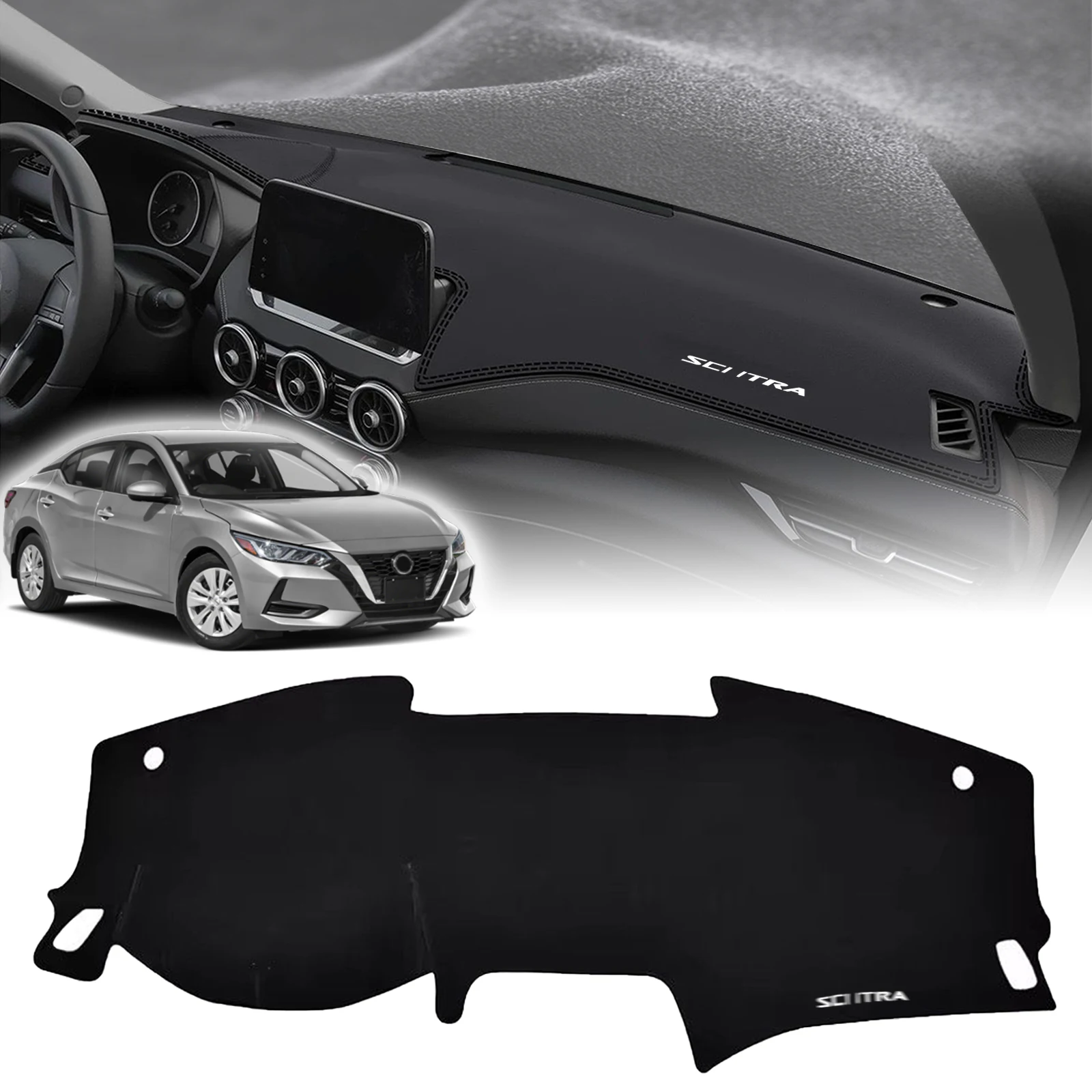 

fit for Nissan Sentra 2025 2024-2020 Car Accessories DashMat Sunshade Dashmat Dashboard Cover Pad Protective Carpet Leather