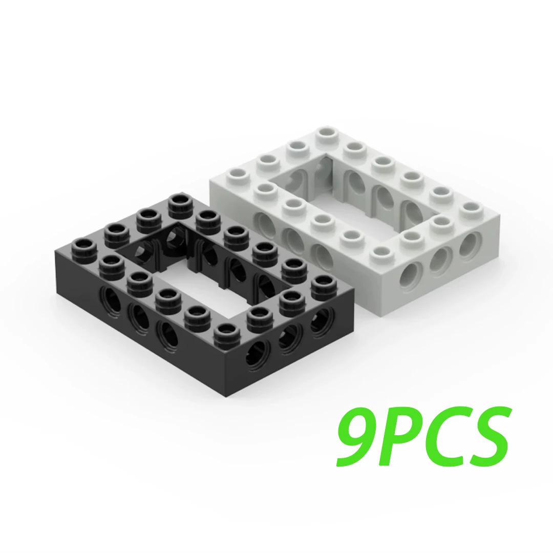 32531 4x6 Frame Brick with Holes MOC Technic Building Blocks Parts Open Center Bricks DIY Puzzle Set Assembly Toy 50g/9PCS
