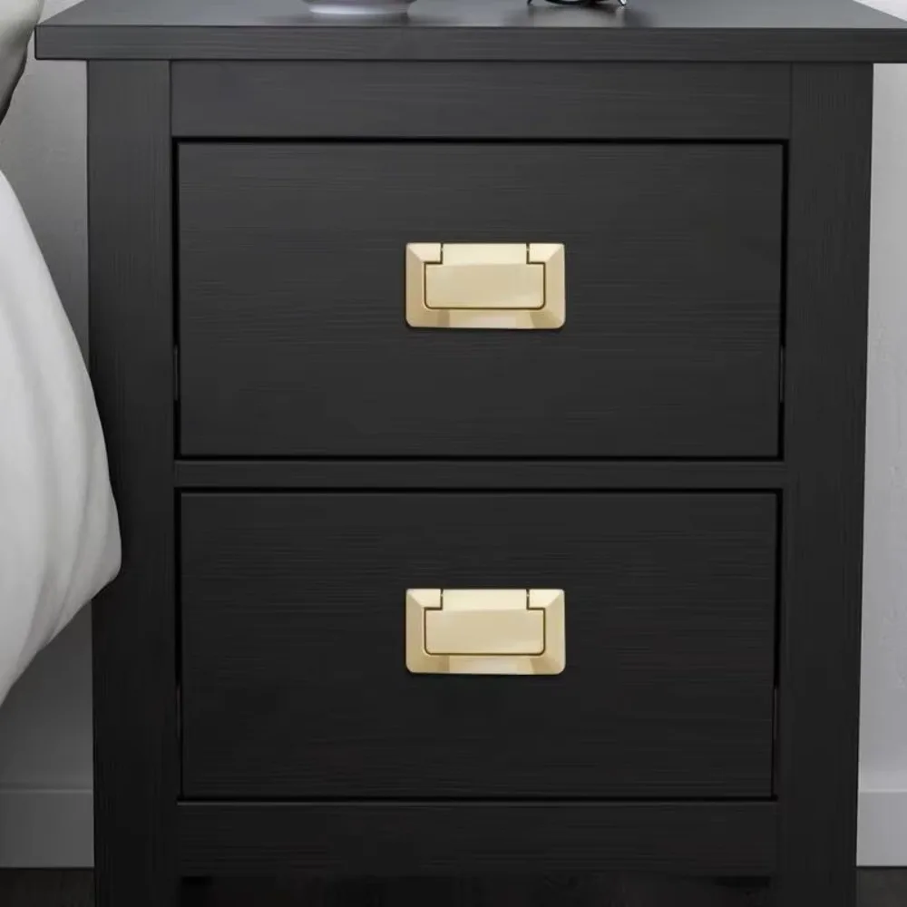 New Zinc Alloy Concealed Cabinet Handle Free Punching Brushed Gold Flat Drawer Handle Durable Straight Cabinet Knob Cabinet Door