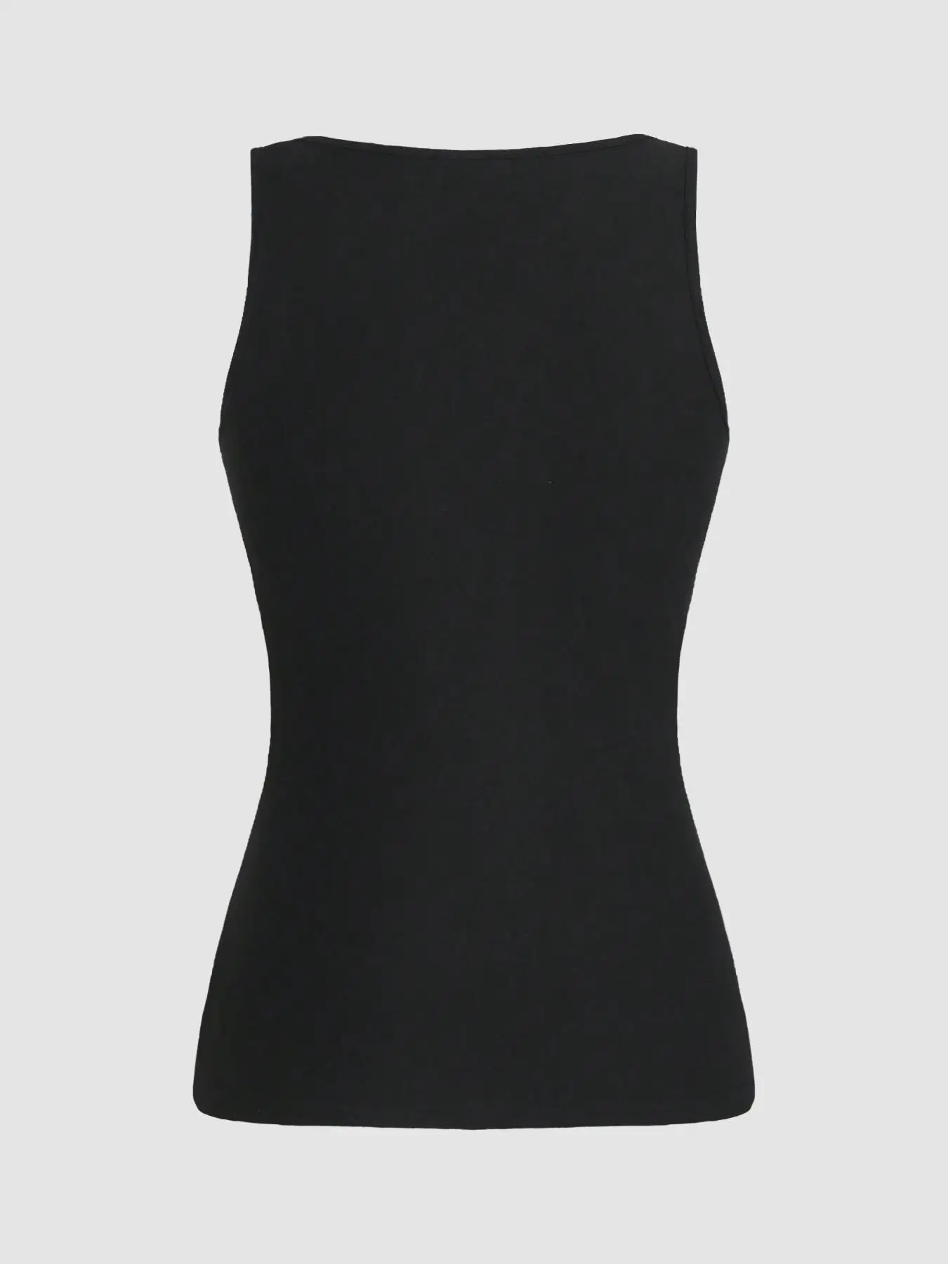 Women's Solid Square Neck Tank Romper, Casual Sleeveless Skinny Romper for Daily Wear, Ladies Clothes for All Seasons