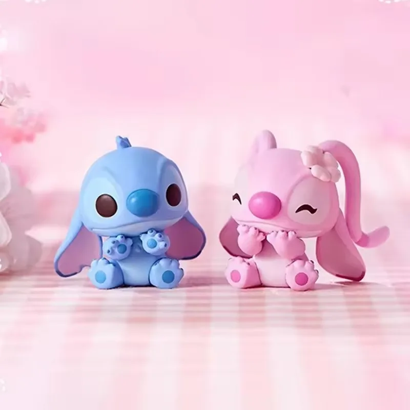 

Disney Hot toys Lilo & Stitch lovers Stitch Doll cake desktop Decoration Pendant Valentine's Day Proposal gift Handmade model