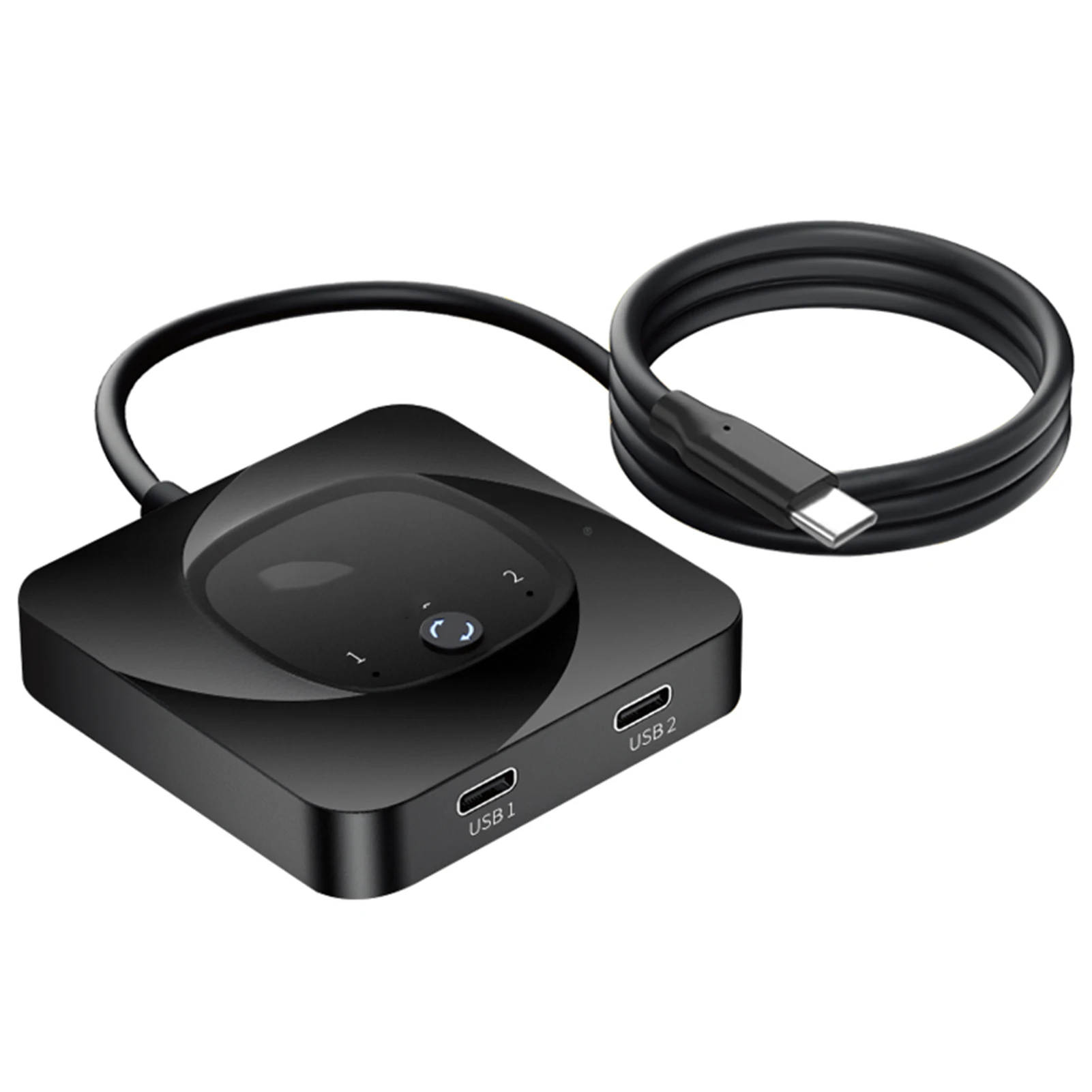 

Двунаправленный KVM-переключатель USB C, 2 компьютера, 8K, 60 Гц, HDR, 10 Гбит/с, PD, 100 Вт, зарядка с 2 кабелями USB-C для экрана планшетного телефона