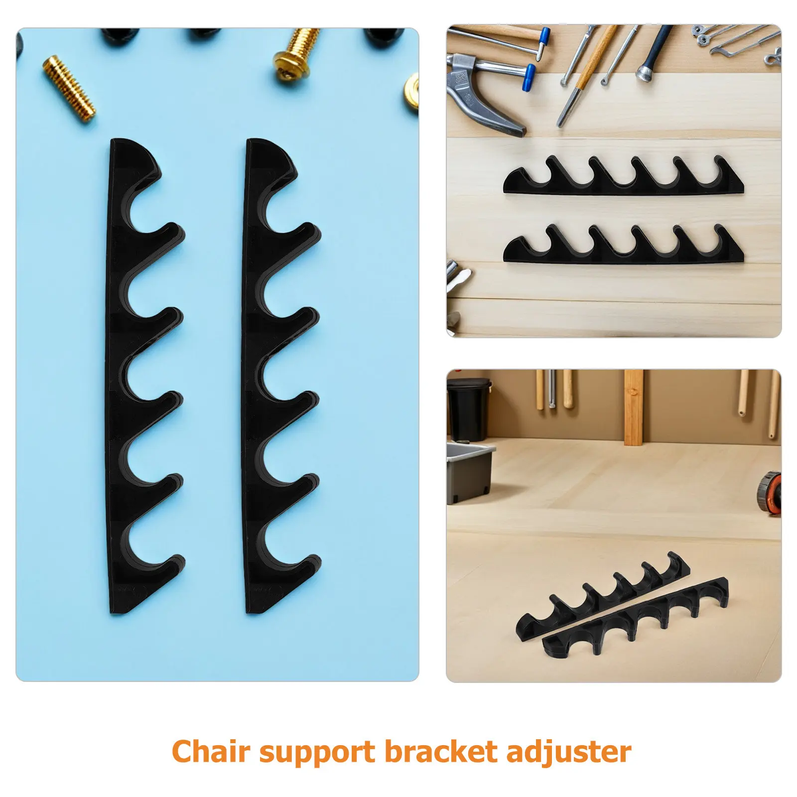 6Pcs Plastic Outdoor Chair Support Bracket Five-Level Adjustment Clip for Patio Balcony Garden Lounge Chair Furniture view 6
