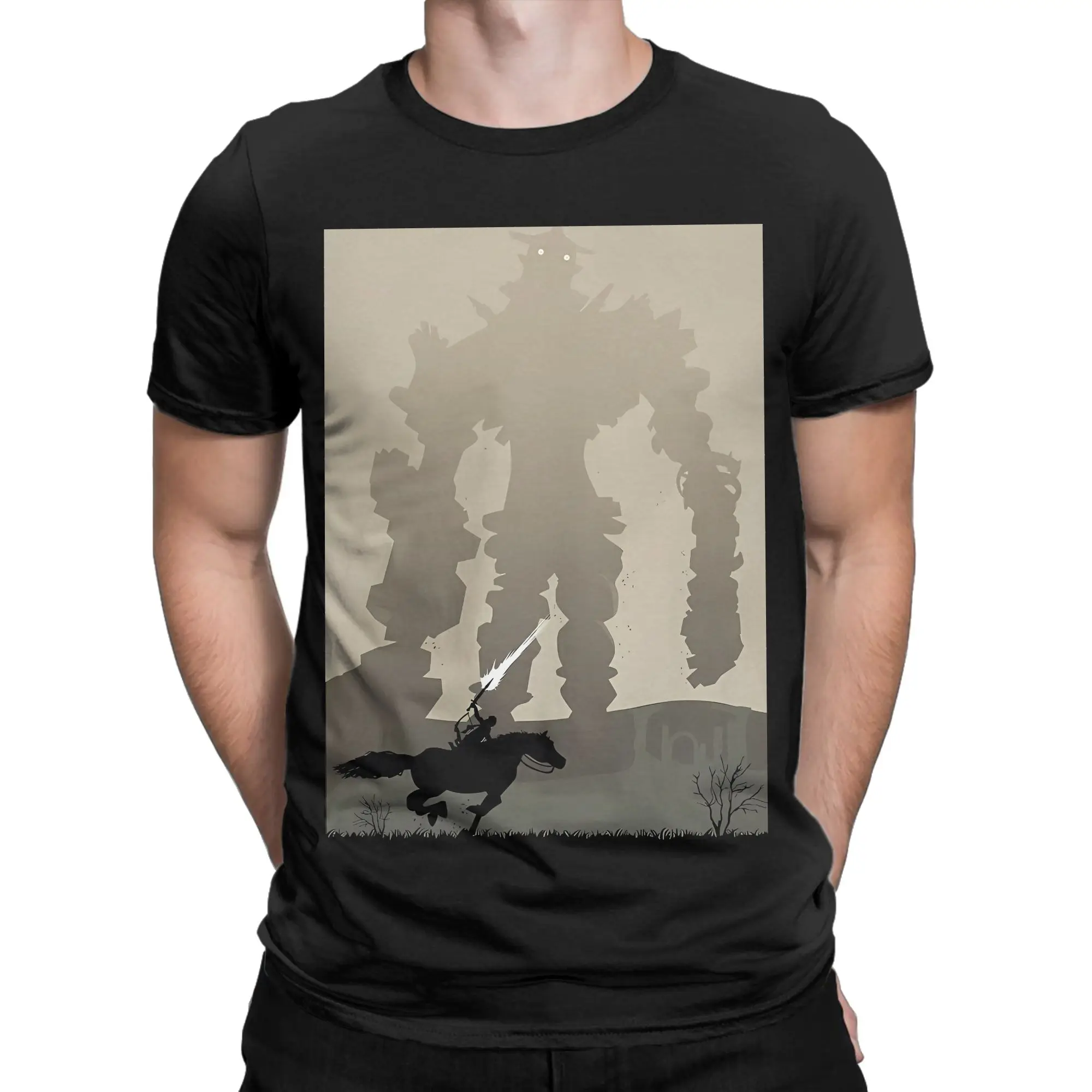 Shadow Of The Colossus Vector Morning Altitude Novelty 100% Cotton T-Shirt Shadow of the Colossus Tops Tees For Men