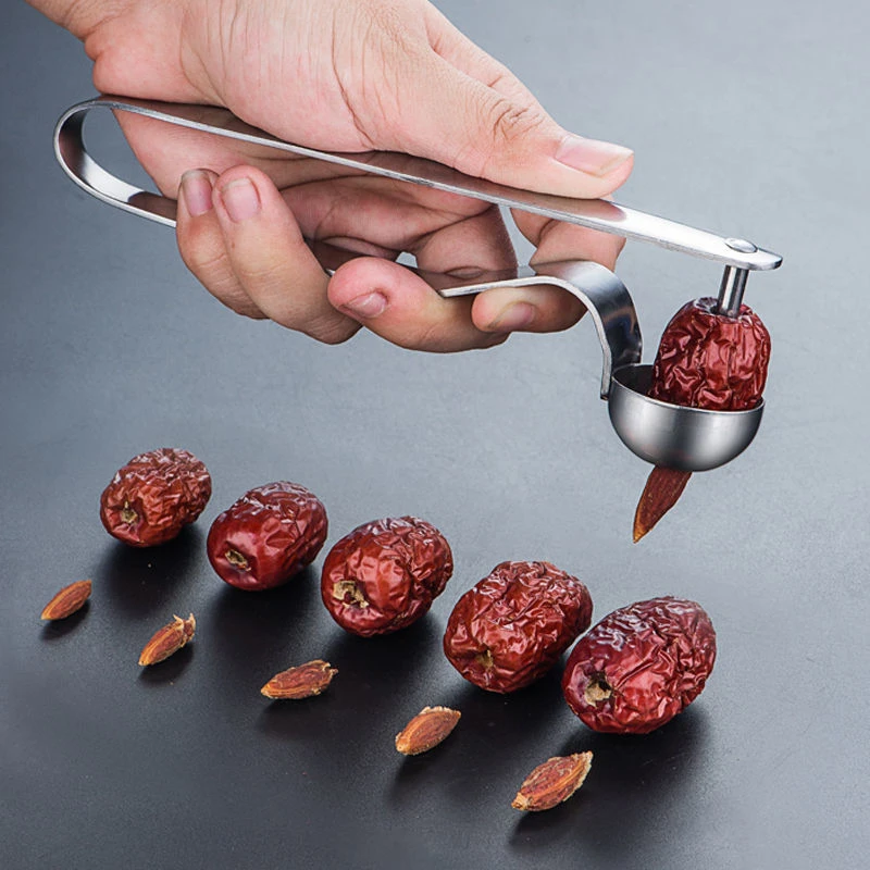 

Stainless Steel Jujube Cherry Fast Cherry Core Seed Remover Enucleate Fruits Tools Vegetables Kitchen Slicer Gadgets Accessories