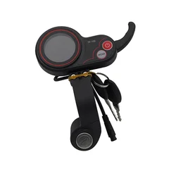 TF-100 LCD Display Throttle Meter Dashboard 6PIN Switch with Electric Door Lock Key for KUGOO M4 Electric Scooter