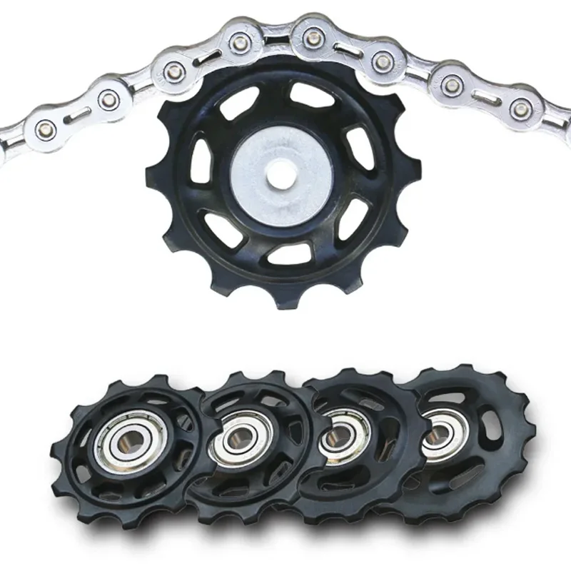 11T 12T 13T 14T Bearing Wheel Pulley Bicycle MTB Road Rear Guide Wheel Bike Rear Derailleur Pulley Roller for Shimano Repair image 6