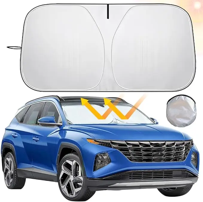 

145x85cm Car Front Window Sunshade Cover Sun Shade Windshield Visor Windscreen Folding Automobiles UV Protection Accessories