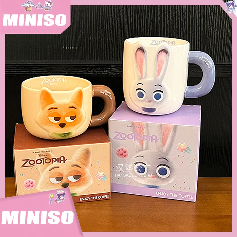 New Crazy Zootopia Mug Cartoon Judith Nick Cute Large Capacity Ceramic Mug Coffee Cup Couple Home Office Milk Cup Christmas Gift