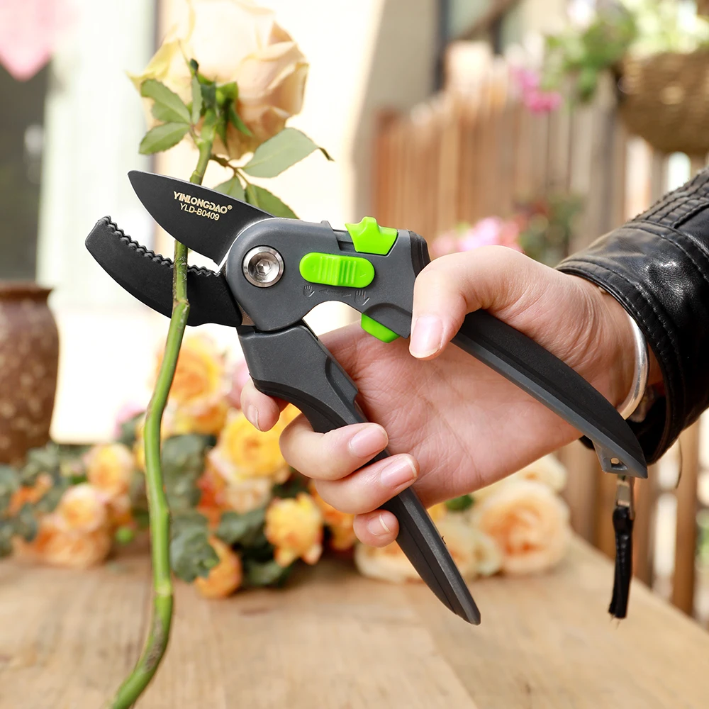 Multifunctional Pruning Shear Garden Tools Labor Saving Scissors Gardening Plant Sharp Branch Pruners Protection Hand Durable