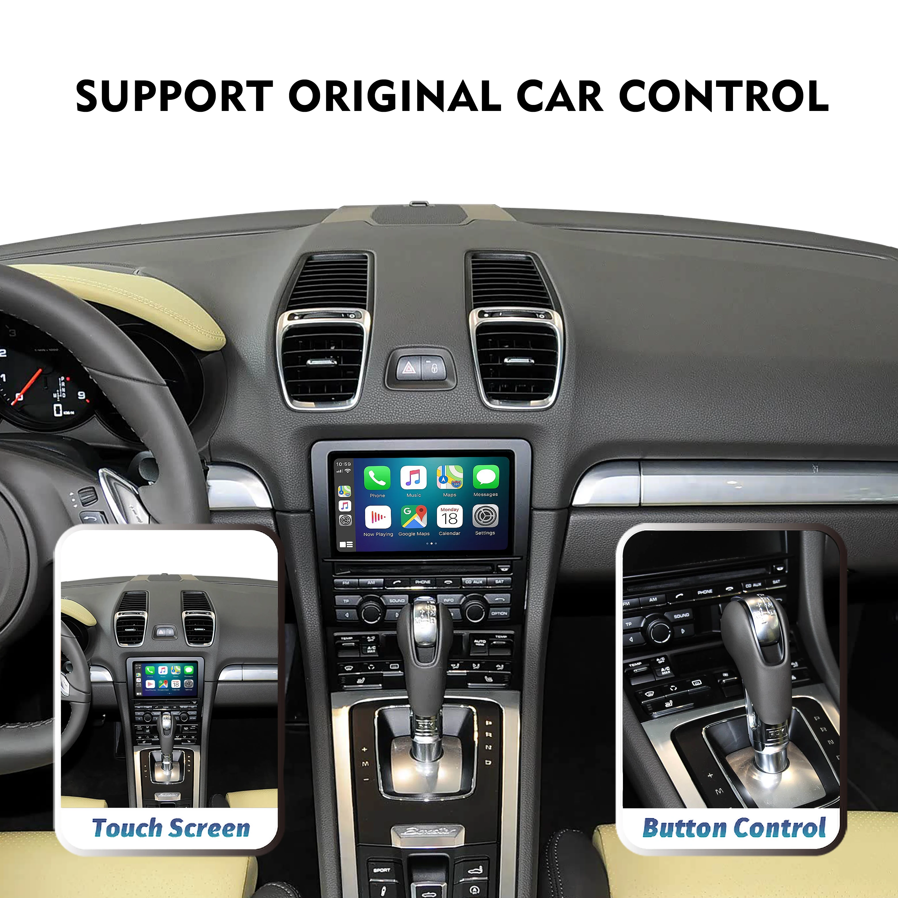

Wireless CarPlay Android Auto Screen Mirroring Interface For Porsche with CRD3.0/3.1 Head Unit