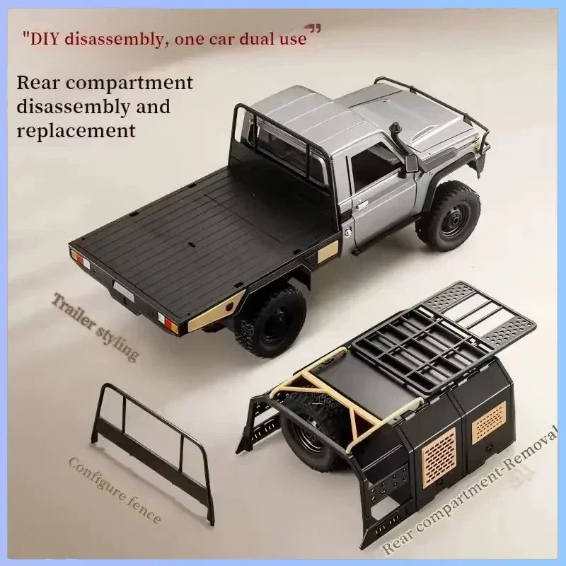 MN82 1:12 レトロRCカー ライト付き 4WD オフロードカー コントロール可能なヘッドライト リモコンカー モデル 子供のおもちゃ