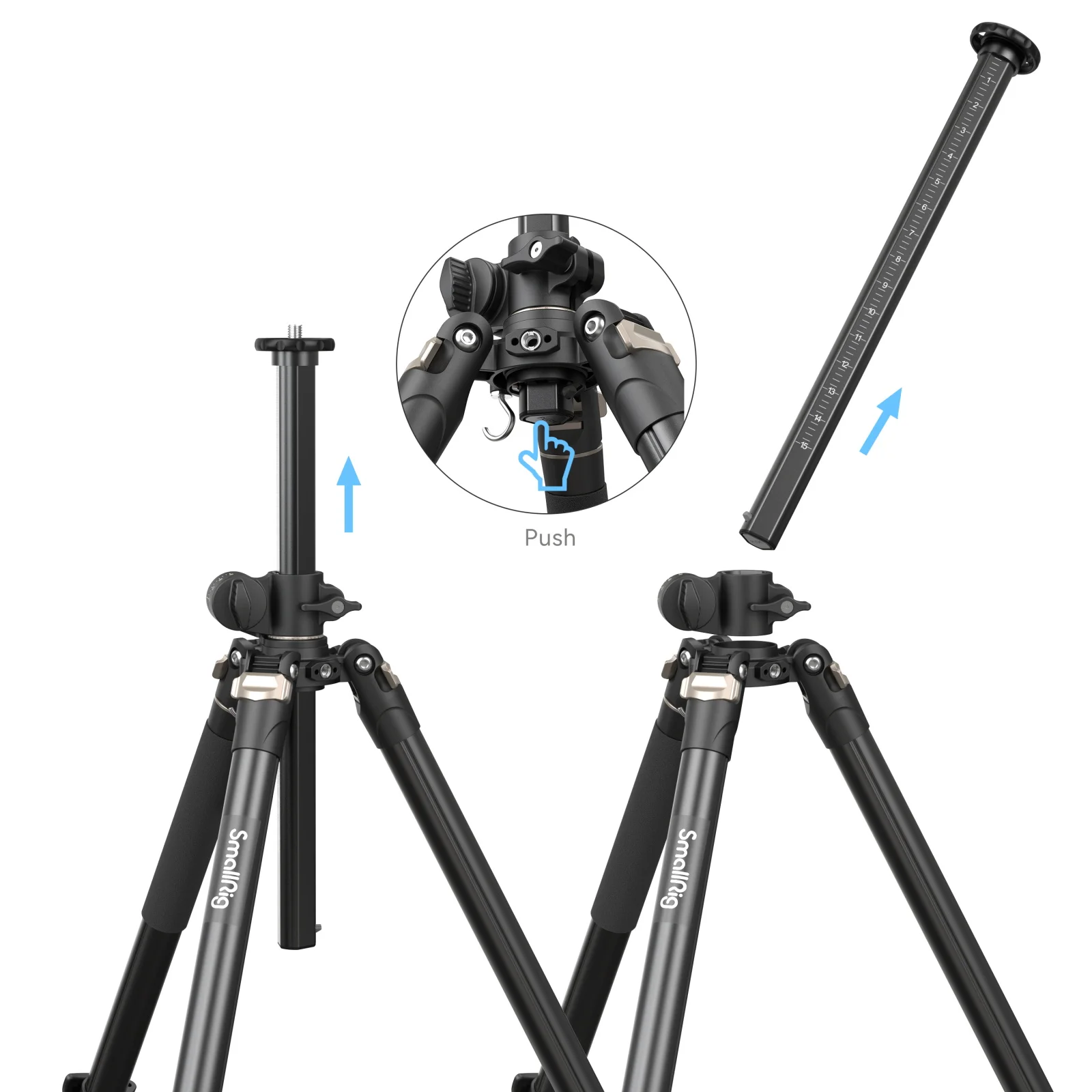SmallRig ラテラルセンターコラム三脚 CT200 4288