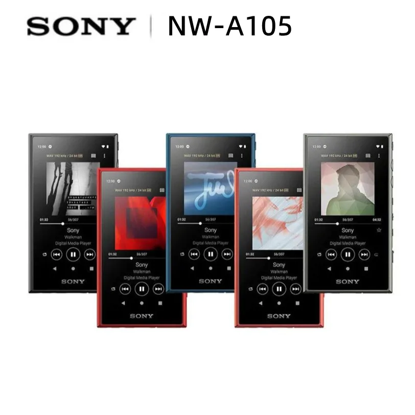 Портативный цифровой MP3 музыкальный плеер Sony Walkman NW-A105 Hi-Res NWA105HN 16 ГБ MP3 WIFI маленький портативный плеер без наушников