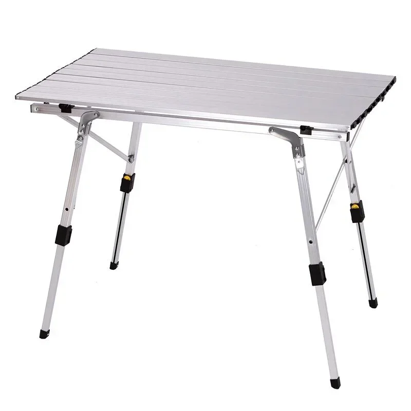 

K-STAR Outdoor Folding Table Chair Camping Aluminium Alloy Picnic Table Waterproof Durable Folding Table Desk For 90*53*69cm New