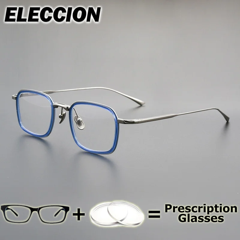 

ELECCION Prescription Glasses Business Comfortable Optical Eyewear Men Women Glasses Frame Myopia Photochromic Anti Blue Ray