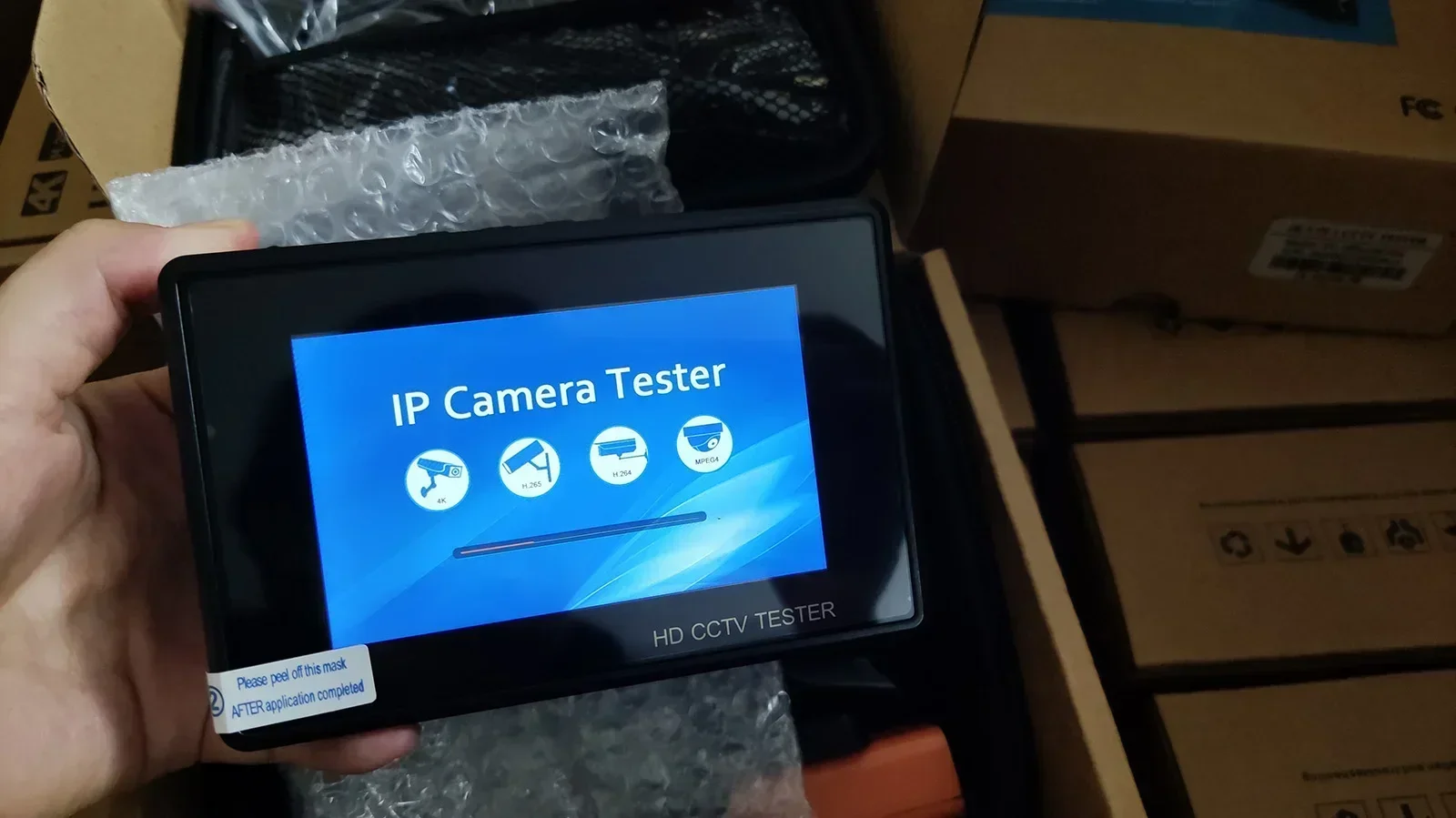 IPC1800ADH plus 4 Inch Touch screen 4K IP CCTV Tester Monitor CVBS HD 1080P Camera Test Support PTZ ONVIF Built-in Wifi