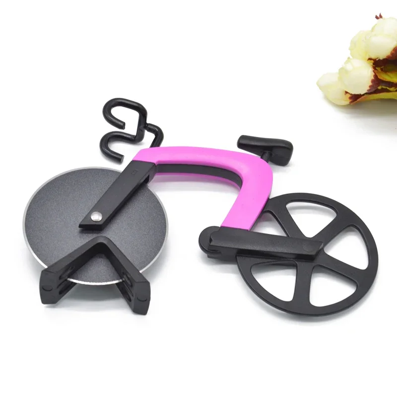 Stainless Steel Bicycle Pizza Cutter Wheel Bike Roller Pizza Chopper Slicer Pizza Cutting Knife Kitchen Tools