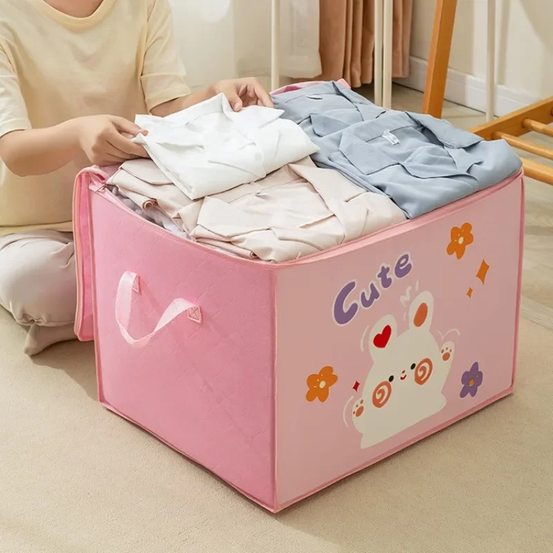 Cube Folding Toys Storage Box Kids Toys Organizer Box Felt Cloth Fabric Storage Basket for Cartoon Animal Nursery Toy Bins