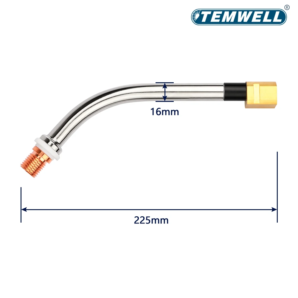 1PCS Torcia di saldatura SAF441 Collo di cigno Torcia di saldatura MIG MAG MIG Torcia di saldatura Saldatura Collo d'oca Piega