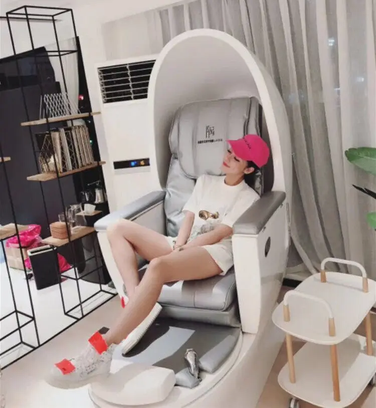 Space capsule electric foot massage sofa reclining massage multi-functional egg shell with basin foot washing spa SPA egg type