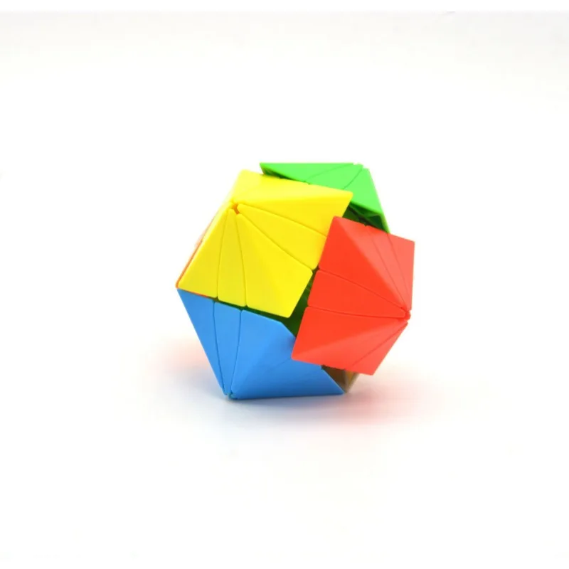 Lefun-Cube magique œil d'aigle coloré pour enfant, jouet avec autocollant, vitesse, teaser le cerveau