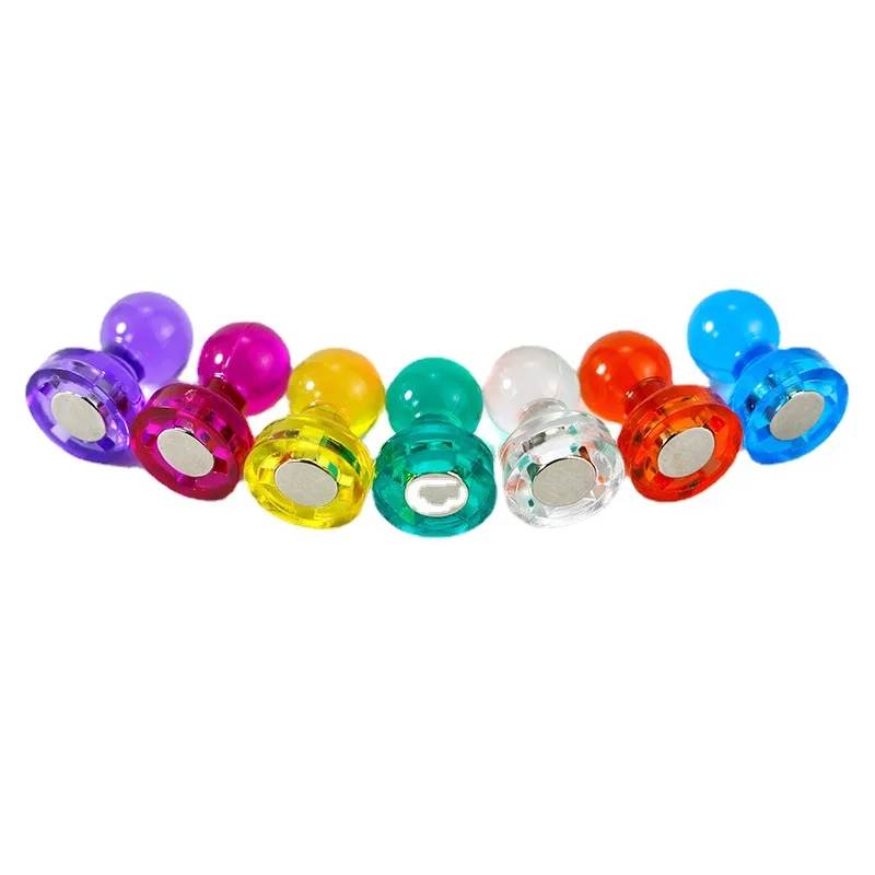 10pcs/Pack 11 * 17mm Transparent Small Color Magnetic Pin Calligraphy and Painting Magnet