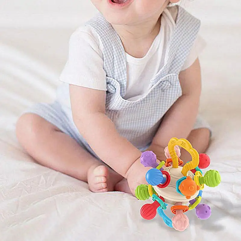 Babies Teethers 0-6 Months Chew Toys Teething Toys Babies Girl Teether Soft Babies Teething Toys Sensory Toys Babies Teether For