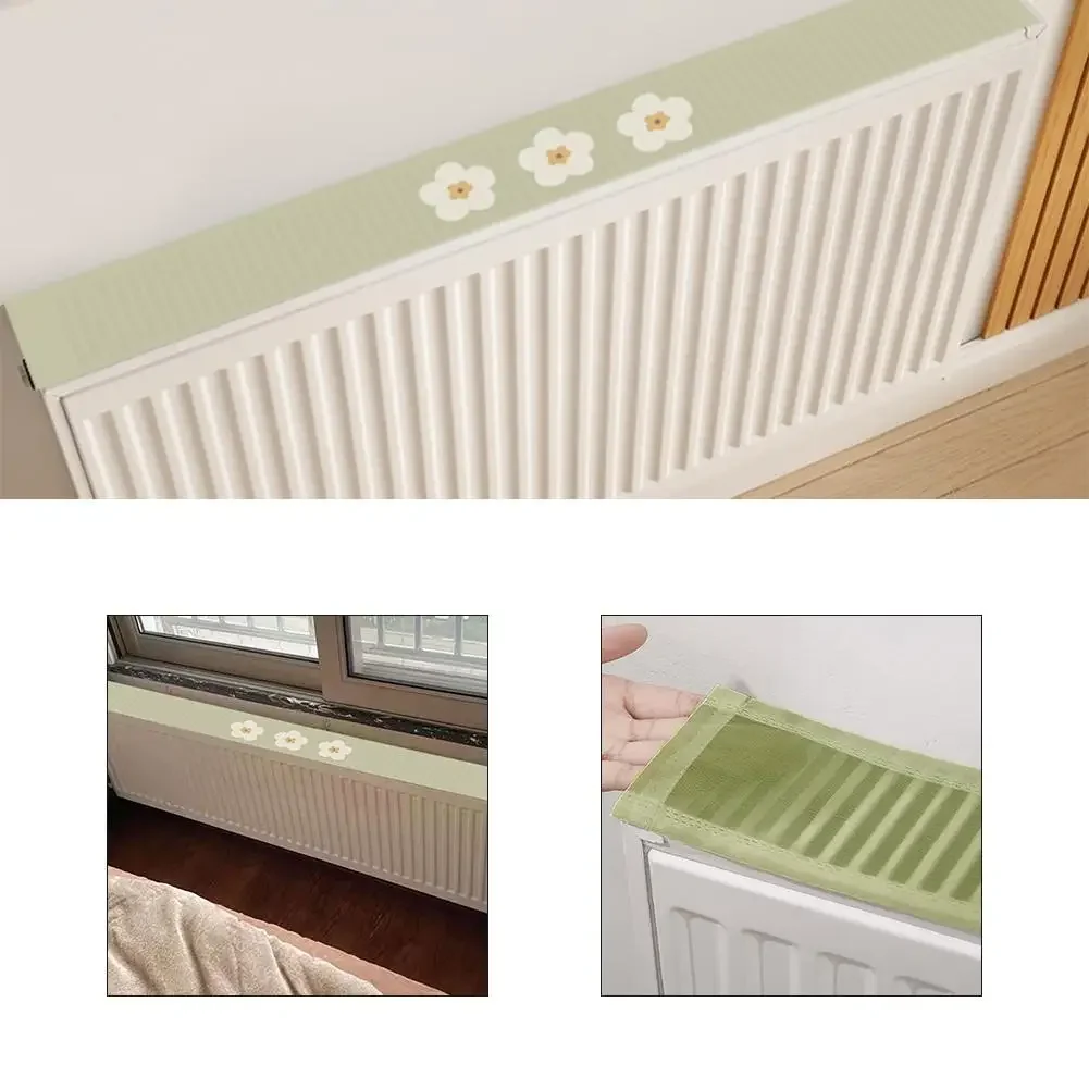 

Magnetic Radiator Cover Radiator Dust Cover Cotton And Linen Fabric Breathable Design Elegant Home Decor Living Room