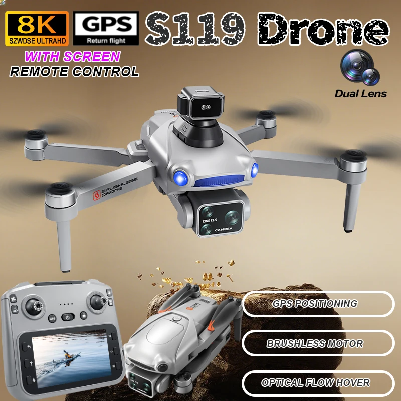 S119 Gps Drone 8K H… - image