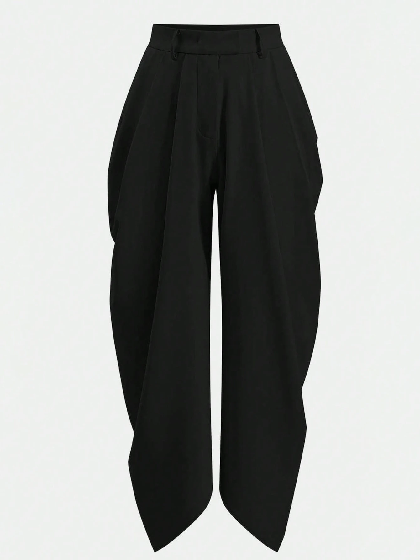 بنطال كاجوال مستقيم الساق بطول كامل يناسب منتصف الخصر للنساء، بنطال فضفاض مريح #4