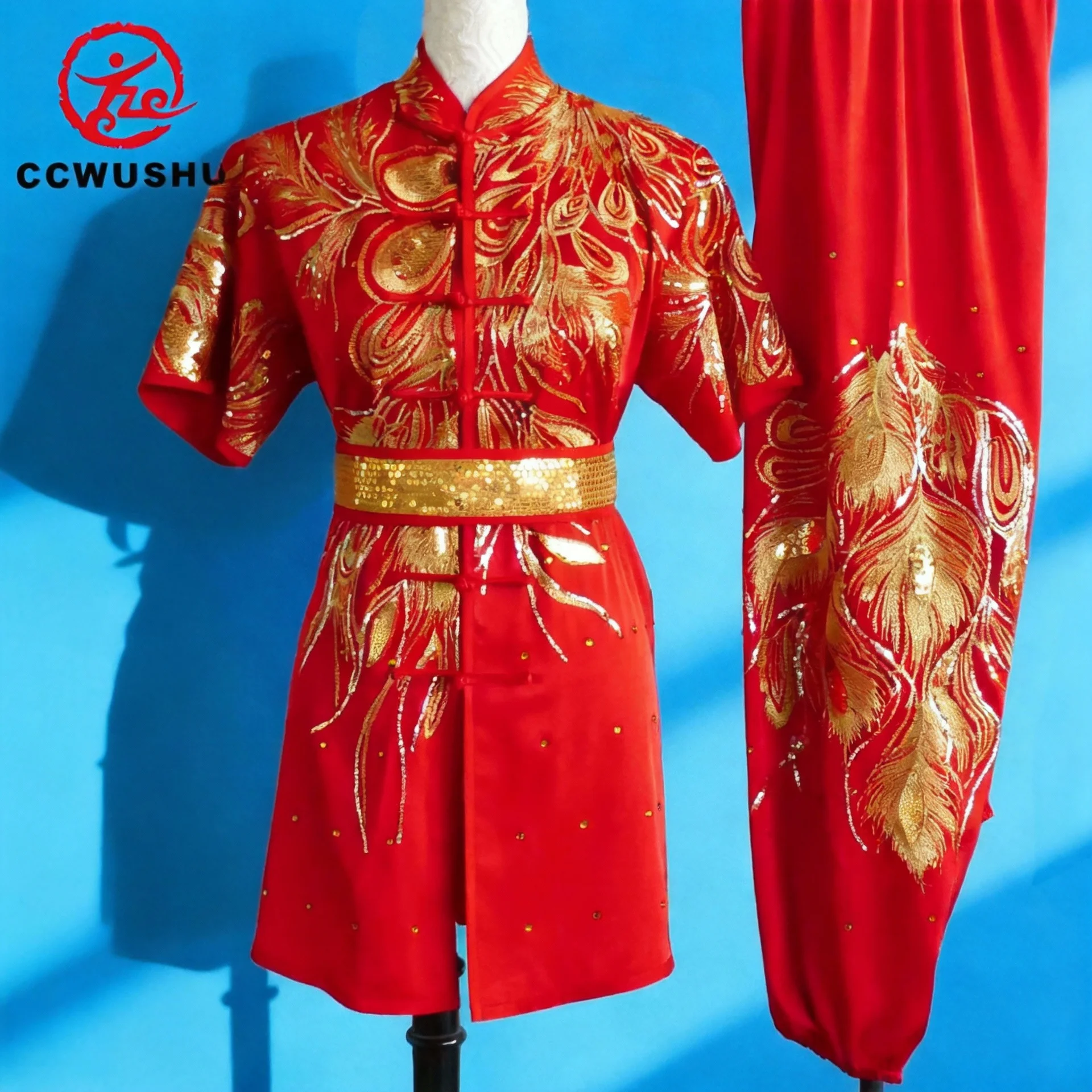 

Tailor-Made Wushu Clothes Changquan Uniform Martial Arts Competition Embroidered Kungfu Taolu Clothing kung fu costumes CCWUSHU