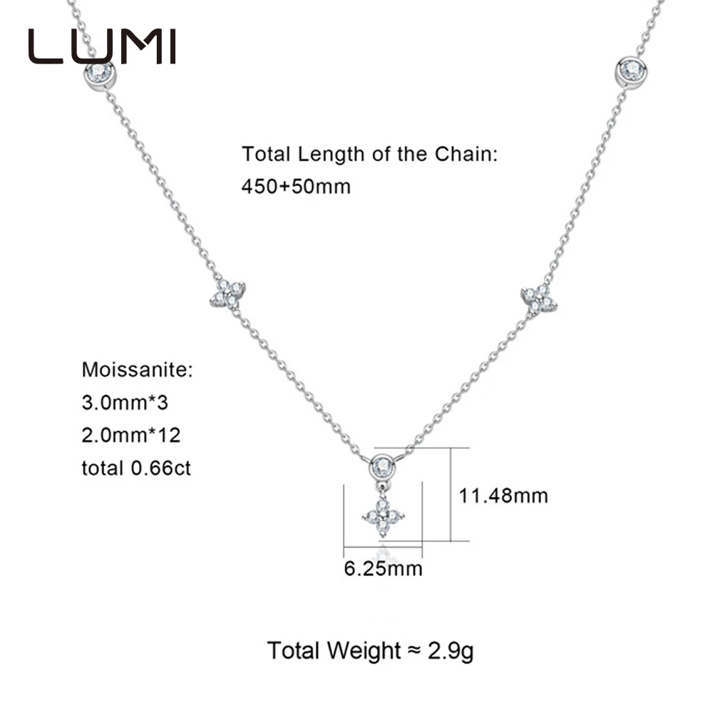 

Уникальный кулон с муассанитом в форме четырехлистного клевера, ожерелье из стерлингового серебра 925 пробы для женщин, вечерние свадебные ювелирные изделия, лабораторный бриллиант