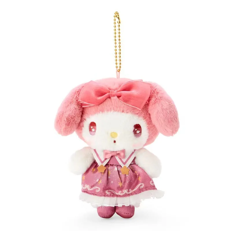 Nouveau Kuromi Hello Kitty peluche poupée jouets mon Meldoy cannelle porte-clés sac à dos pendentif doux animaux en peluche oreillers en peluche cadeaux
