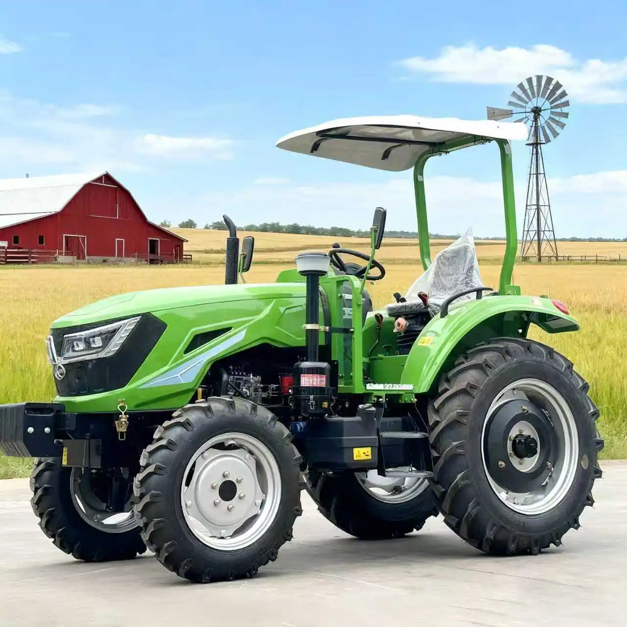 Free Shipping Mini Tractor Agriculture Compact 4 Wheels Drive 50 HP 70 HP Diesel Tractors Hydraulic Farm Wheel Tractor for Sale
