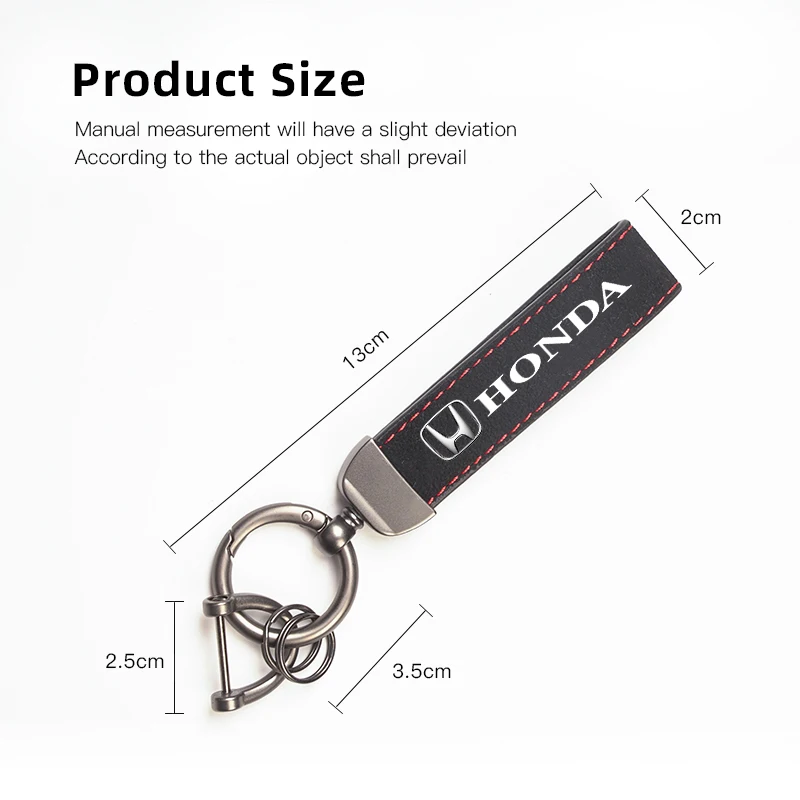 Keychain Car Styling Logo Metal Pendant for Honda Civic Fit Jazz Accord Pilot CRV Odyssey Passport City Shuttle HRV view 4