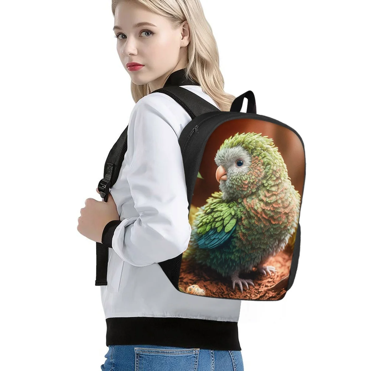 Cute Bird 3D Print Backpack Bags For Boys Girls Student Travel Shoulder School Bag For Kids 3 To 4 Year Student Bookbag Gift