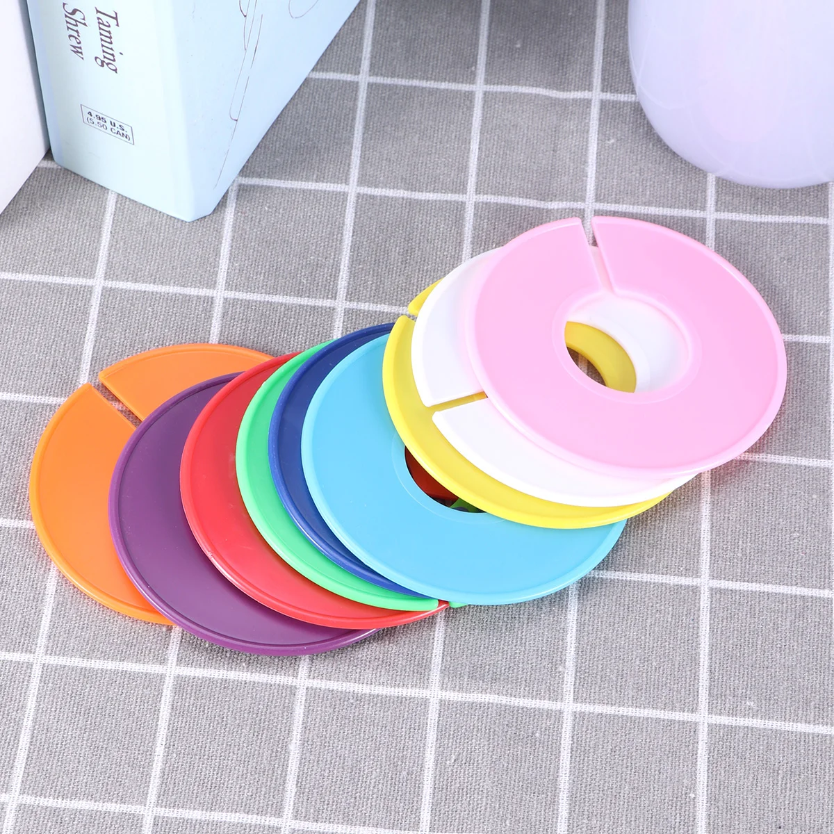 25 Pcs Size Rings for Clothing Racks Market Dispaly Round Dividers Shelves Store Circle