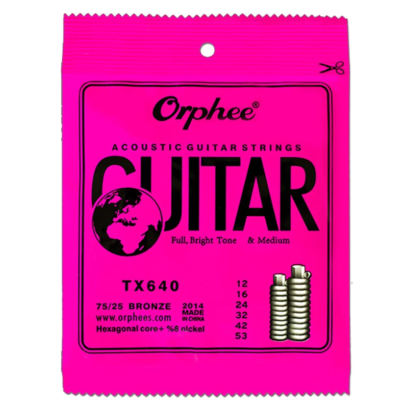 

Orphee 10 Set 6Pcs/Set Guitar String TX640 String Super Light