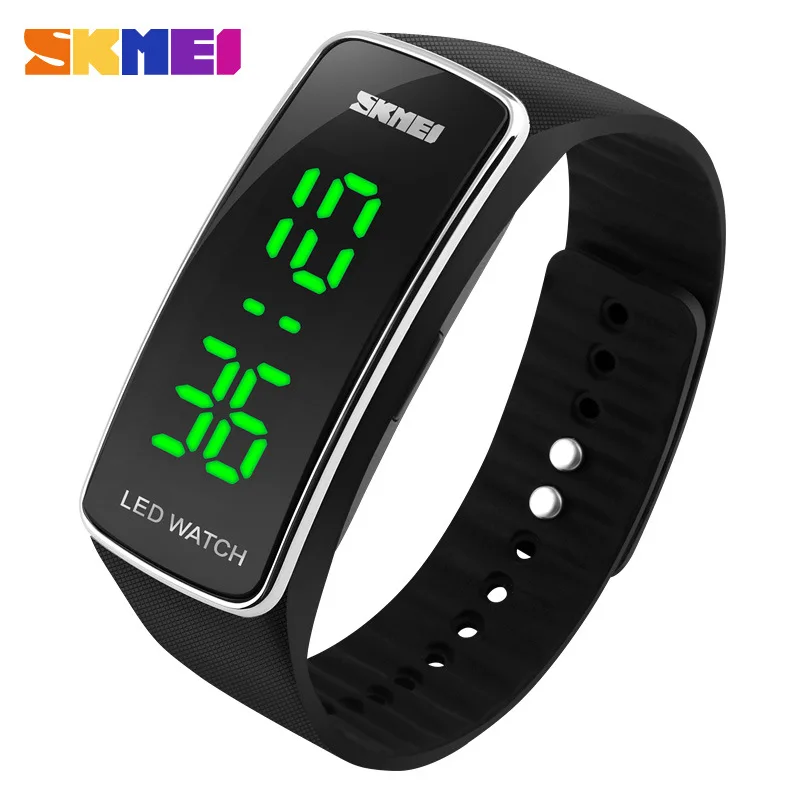 

Skmei New Fashion Trendy Bracelet Student Electronic Watch Couple Korean Style Non-Waterproof LED Sports Watch