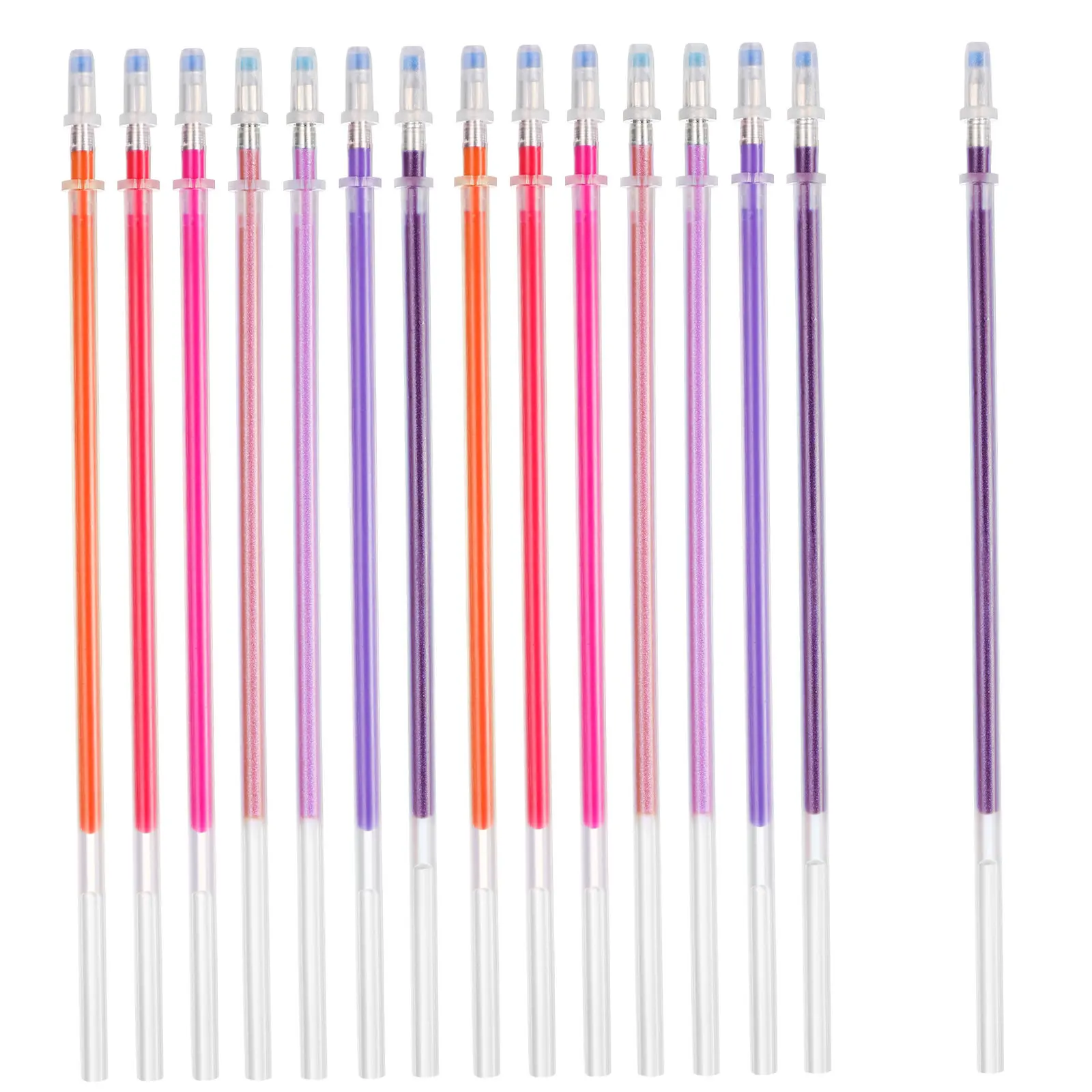 

100 шт. сменных стержней для гелевых ручек 0,8 мм, цветные чернила для плавного письма, скрапбукинга, раскрашивания, дневников, рисования, художественных принадлежностей